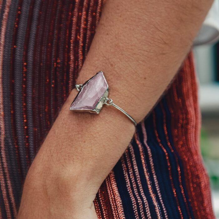 Pulseira PR Stone Quartzo Rosa - Imagem 1