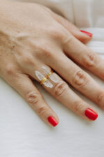 Anel Dou Duplo Cristal