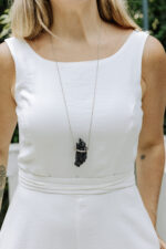 Colar Bruto Sílica Prateado - Imagem 3