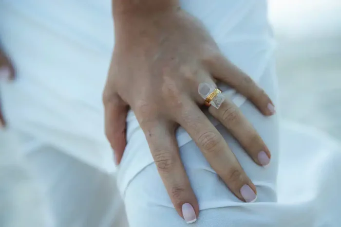 Anel Dou Aro Cristal - Imagem 1