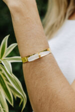 Pulseira Aro Cristal Dourada