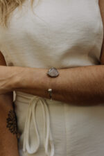 Pulseira Mali Quartzo Rosa Prateado - Imagem 2