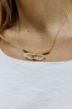 Colar Andina Cristal Dourado - Imagem 2