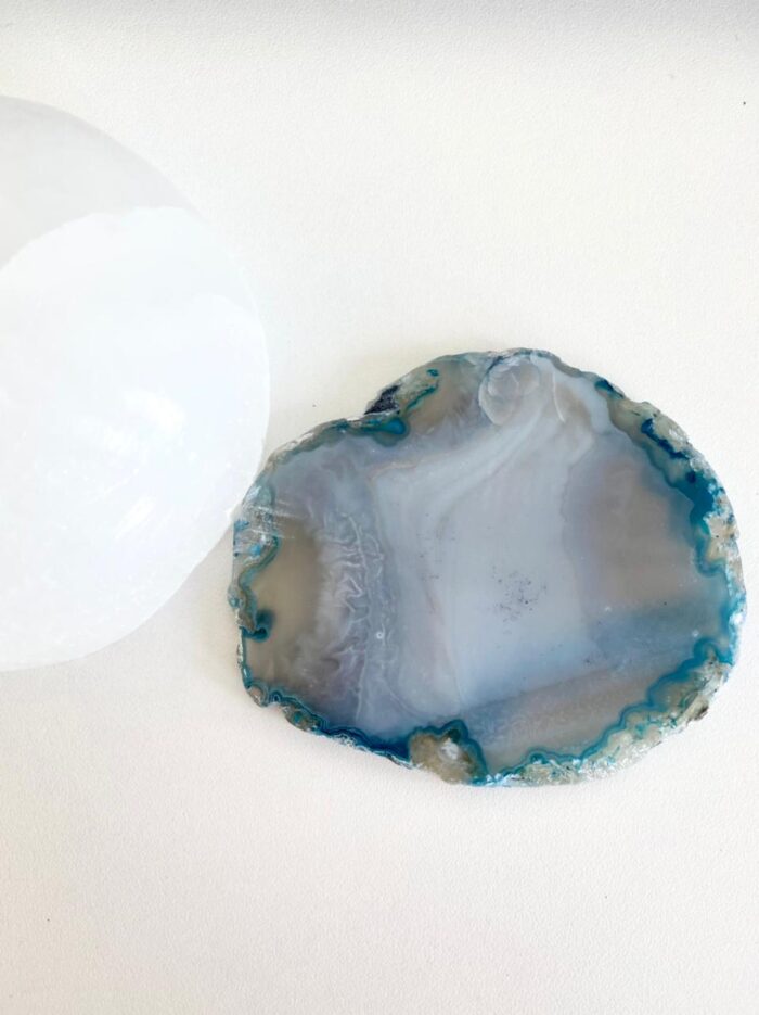 Porta Copo Chapa de Agata Azul - Imagem 2