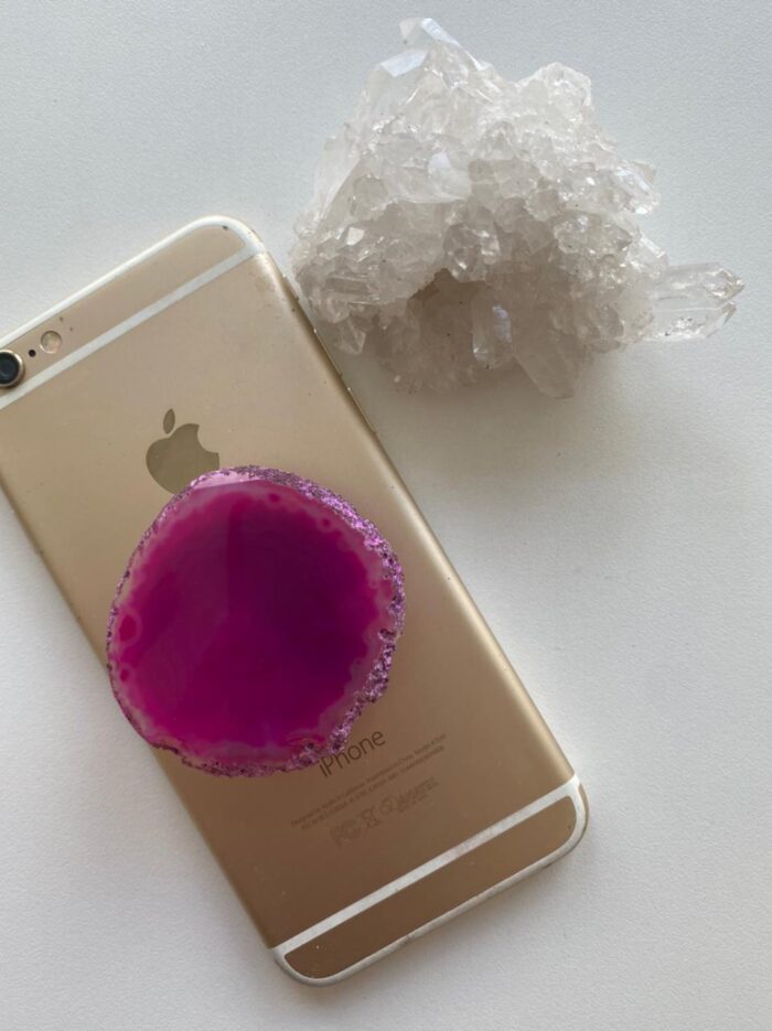 Pop Chapa de Ágata Rosa - Imagem 1