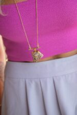 Colar Gran Aragonita Dourado