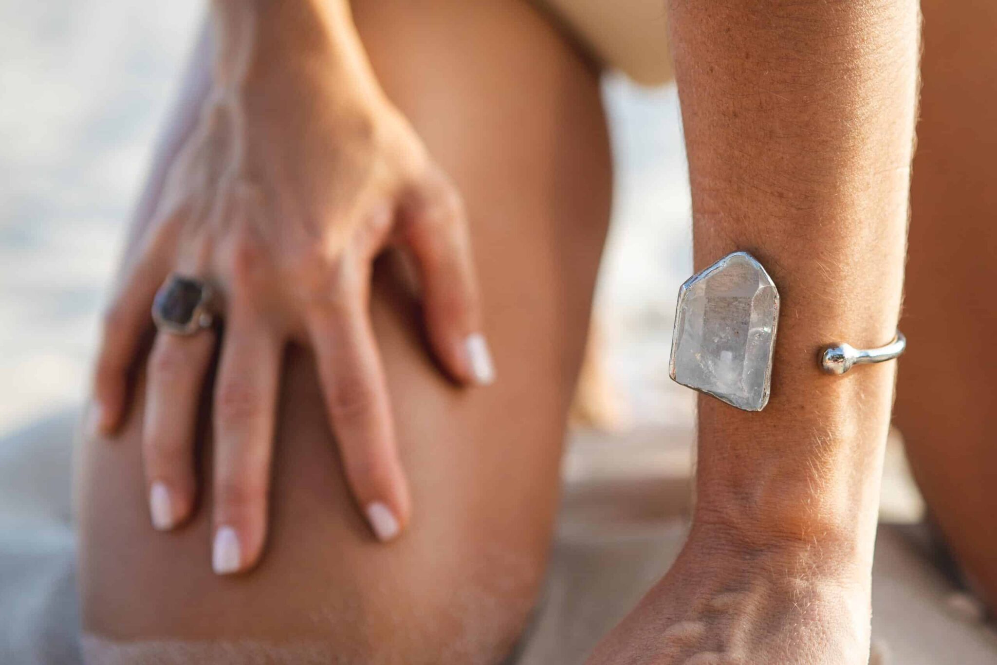 Benedita Atelier-153 Pulseira PR Mali Cristal - Imagem 1