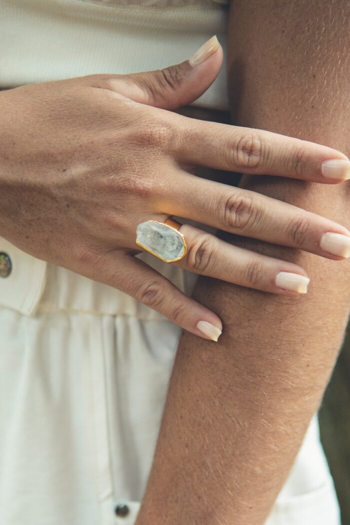 Anel Dou Stone Cristal - Imagem 1