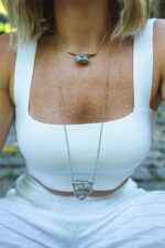 Colar Stone Pirita Prateado - Imagem 2