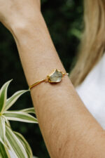 Pulseira Stone Citrino Dourada - Imagem 2