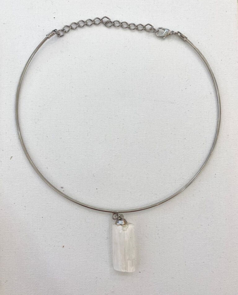 Choker PR Básica Selenita - Imagem 1