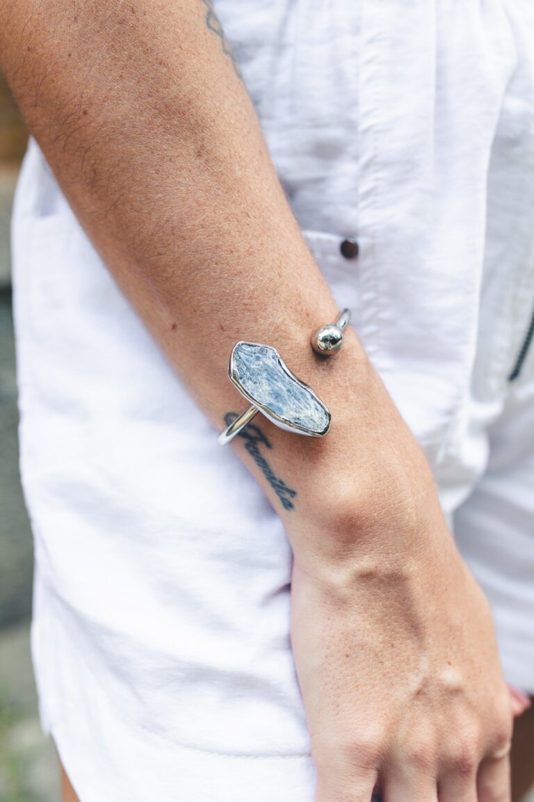 Pulseira PR Mali Cianita Azul - Imagem 1