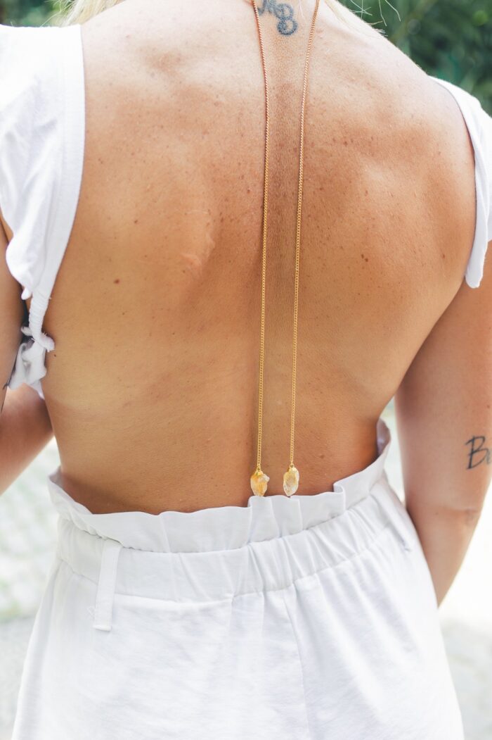 Choker Citrino Dourado - Imagem 3