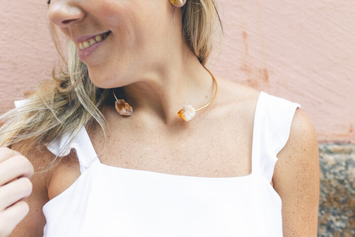 Choker Dou Aro Citrino - Imagem 1