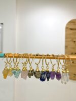 Argola Basic Citrino Dourado - Imagem 2