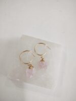 Argola Dou Basic Quartzo Rosa - Imagem 2