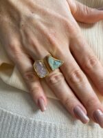 Anel Duo Poesia Dourado - Imagem 2