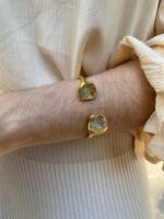 Pulseira Duo Citrino Dourado