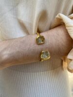 Pulseira Duo Citrino Dourado - Imagem 2