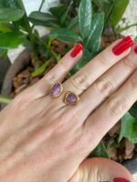 Anel Duo Rubi Dourado