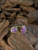 Anel Duo Rubi Dourado - Imagem 2