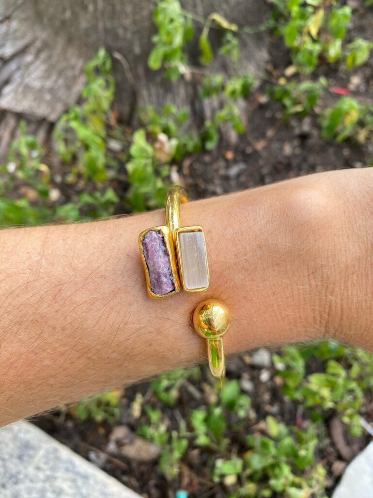 Pulseira Dou Saber Selenita com Rubelita - Imagem 3