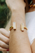 Pulseira Duo Selenita Dourado