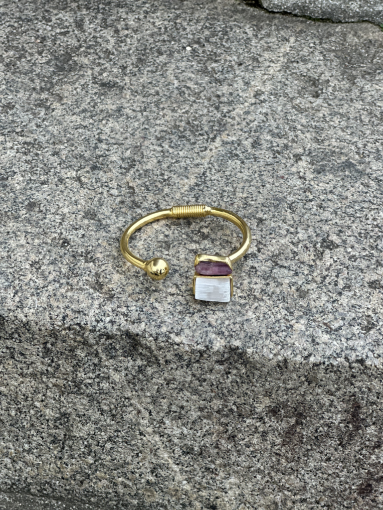 Pulseira Dou Saber Selenita com Rubelita - Imagem 2
