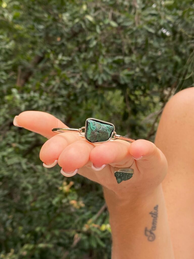 Pulseira PR caixa Stone Malaquita - Imagem 1
