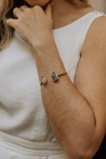 Pulseira Duo Cianita Azul Dourado - Imagem 2