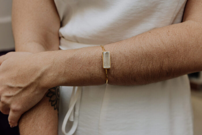 Pulseira Stone Selenita Dourado - Imagem 1