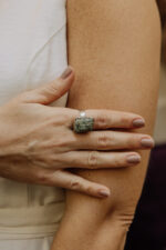 Anel Stone Cianita Verde Prateado - Imagem 2