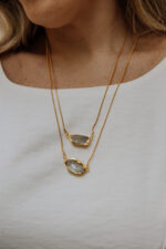 Escapulário Cristal Dourado