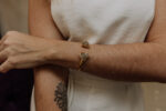 Pulseira Duo Citrino Natural Dourado