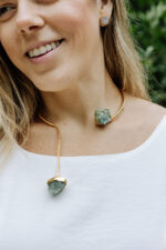 Choker Amy Quartzo Verde Dourado - Imagem 3
