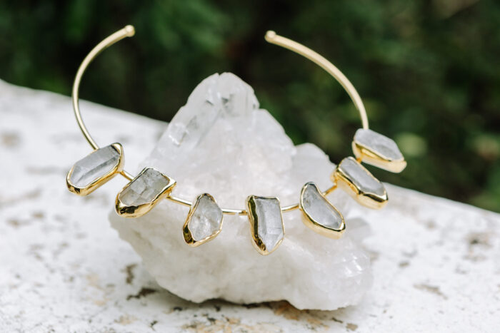 Choker Lead Cristal Dourado - Imagem 4