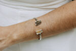 Pulseira Duo Olho de Tigre Prateado