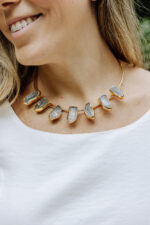Choker Lead Cristal Dourado - Imagem 3