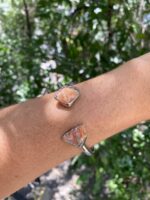 Pulseira Duo Calcita Laranja Prateada