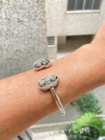 Pulseira Duo Pirita Prateada