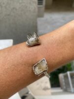 Pulseira Duo Citrino Prateada